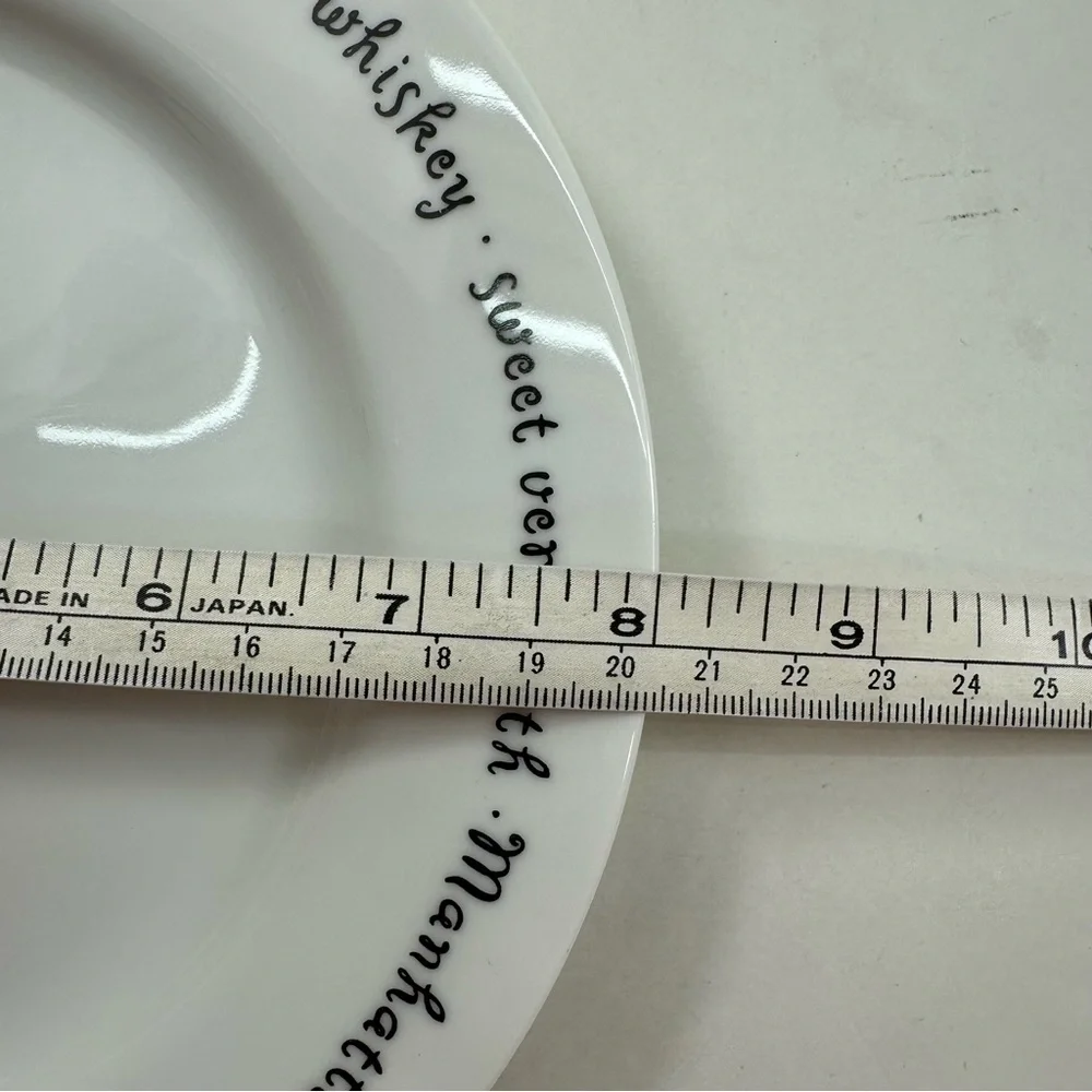 4 Pottery Barn Bar Lingo Cocktail Appetizer Plates 8